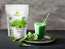 Load image into Gallery viewer, HealthyJourney Superfood - Organic Spinach Powder - 100% Pure - Pesticide Free - Vegan - Gluten Free - Kosher - Rich in Vitamin C and K - 1 LB