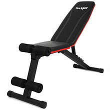 Load image into Gallery viewer, Yes4All Adjustable Weight Bench / Utility Weight Bench with Foldable Design - Multi-purpose Flat/Incline/Decline Bench for Home Gym (Red)