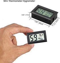 Load image into Gallery viewer, Veanic 4-Pack Mini Digital Electronic Temperature Humidity Meters Gauge Indoor Thermometer Hygrometer LCD Display Fahrenheit (℉) for Humidors, Greenhouse, Garden, Cellar, Fridge, Closet