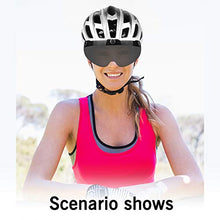 Load image into Gallery viewer, Basecamp Bike Helmet, Bicycle Helmet CPSC Certified Cycling/Climbing Helmet BC-069 with Detachable Magnetic Goggles Visor&LED Back Light&Portable Backpack Adjustable for Men/Women Mountain
