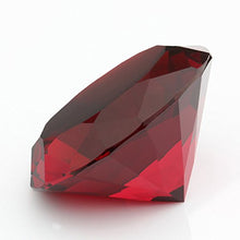 Load image into Gallery viewer, Trolleyshop 1pc Big 60mm Deep Ruby Red 60mm Cut Glass K9 Crystal Giant Diamond Shaped Decoration Jewel Paperweight Wedding Favors, Home Decor, Amazon Shipping