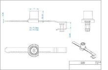 Load image into Gallery viewer, Sliding Glass Door Ratchet Lock with Chrome Finish, Keyed Alike Showcase Display