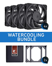 Load image into Gallery viewer, Noctua Bundle: 4X NF-A12x25 PWM chromax.Black.swap, Premium Quiet Fan, 4-Pin (120mm, Brown) + 2X NA-SFMA1, Fan Mounting Adaptors (4 Pieces, Black)