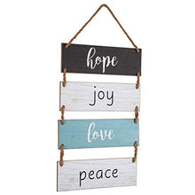Load image into Gallery viewer, Bundle of Funny Bathroom Wall Decor Sign and Home Wall Decor Sign Hope Joy Love Peace