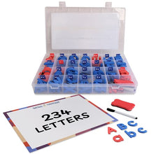 Load image into Gallery viewer, Inspired Thinkers Magnetic Letters - 240-Piece Alphabet Magnets for Kids w/ Foam Uppercase & Lowercase Letters, Double-Sided Dry Erase White Board - Classroom Supplies