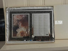 Load image into Gallery viewer, Oleg Cassini Crystal Hematite Double Picture Frame 5"x 7"