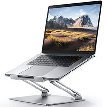 Load image into Gallery viewer, Adjustable Laptop Stand For Desk, Ergonomic Portable Computer Stand Aluminum Laptop Holder with Heat-Vent to Elevate Laptop, MacBook, Air, Pro, Dell XPS, Samsung, 11-17" All Laptop Stand Holder