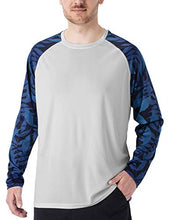 Load image into Gallery viewer, NAVISKIN Men's Quick Dry UPF 50+ Sun Protection Long Sleeve Shirts Collection Grey&Grey-Leaf Size M