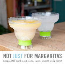 Load image into Gallery viewer, HOST Freeze Stemless Margarita, Plastic Glass Insulated Gel Chiller, Double Wall Frozen Cocktail, Set of 2 Cups, 12 oz, Grey