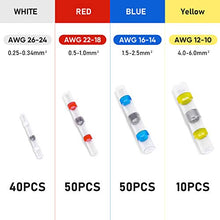 Load image into Gallery viewer, TICONN 150 PCS Solder Seal Wire Connectors, Heat Shrink Butt Connectors, Waterproof and Insulated Electrical Wire Terminals, Butt Splice (150PCS)