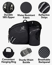 Load image into Gallery viewer, WATERFLY Hiking Waist Bag Fanny Pack with Water Bottle Holder for Men Women Running & Dog Walking Fit All Phones (Bottle Not Included)