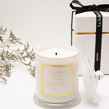 Load image into Gallery viewer, LA JOLIE MUSE Jasmine Scented Candle, Gift for Women, Natural Soy Wax, 65 Hours Burn Fine Home Fragrance, Glass Jar Candles