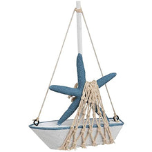 Load image into Gallery viewer, 4 Piece Set, Miniature Sailing Boat Model, Nautical Home Decor (4.4 x 6.8 x 1.25 in)
