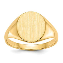 Load image into Gallery viewer, 14k Yellow Gold 11.0x9.5mm Signet Band Ring Size 5.00 Fine Jewelry For Women Gifts For Her