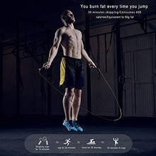Load image into Gallery viewer, COERKALY Jump Rope for Fitness, Tangle-Free with Ball Bearing Jump Rope Workout, Adjustable Speed Skipping Rope with 2 Cables for Women Men, Steel&Silicone Handle Jumping Rope(Red)