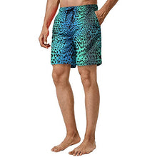 Load image into Gallery viewer, Mens Leopard Swim Trunks with Mesh Lining Quick-Dry FunnyBoys Board Shorts Mens Swimsuits M