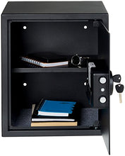 Load image into Gallery viewer, Amazon Basics Steel Home Security Safe with Programmable Keypad - Secure Documents, Jewelry, Valuables - 1.52 Cubic Feet, 13.8 x 13 x 16.5 Inches, Black