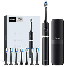 Load image into Gallery viewer, Fairywill PRO P11 Sonic Whitening Electric Toothbrush - ADA Accepted Rechargeable Toohthbrush for Adults Clean, Red Dot Award 2020, Ultra Powerful with up to 62,000 VPC Motor, 8 Heads & 1 Travel Case