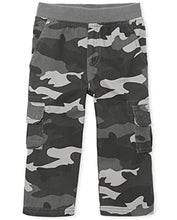 Load image into Gallery viewer, The Children's Place Baby Boys and Toddler Boys Pull On Cargo Pants, Steamboat, 18-24 MONTHS