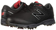 Load image into Gallery viewer, New Balance Men's Striker Waterproof Spiked Comfort Golf Shoe, Black/red, 13 D D US