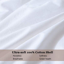Load image into Gallery viewer, Cosybay 100% Cotton Quilted Down Comforter White Goose Duck Down and Feather Filling – All Season Duvet Insert or Stand-Alone – King Size (106×90 Inch)