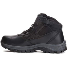 Load image into Gallery viewer, OUXX Mens Work Boots, YKK Zipper, Steel Toe Slip-Resistant Rubber Leather Safety Shoes, Waterproof, Puncture-Proof, Breathable, Comfortable(Black, OX018, US 7.5)