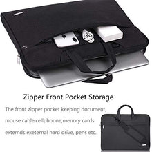 Load image into Gallery viewer, Voova Laptop Bag 17 17.3 inch Water-resistant Laptop Sleeve Case with Shoulder Straps & Handle/Notebook Computer Case Briefcase Compatible with MacBook Pro/New Razer Blade Pro 17 / Acer/Asus/Hp,Black