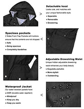 Load image into Gallery viewer, Women Rain Jackets Hooded Lightweight Raincoat Outdoor Waterproof Windbreaker Black M