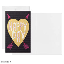 Load image into Gallery viewer, Hallmark Kids Mini Valentines Day Cards Assortment, 12 Cards with Envelopes (Gold Foil Happy Hearts)