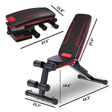 Load image into Gallery viewer, HOLATO Adjustable Weight Bench for Full Body Workout ,Foldable Workout Bench Home Gym Weightlifting and Strength Training,Multi-Purpose Sit up Bench Portable Exercise Bench