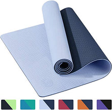 Load image into Gallery viewer, IUGA Yoga Mat Non Slip Textured Surface, Reversible Dual Color, Eco Friendly Yoga Mat with Carrying Strap, Thick Exercise & Workout Mat for Yoga, Pilates and Fitness (72"x 24"x 6mm )