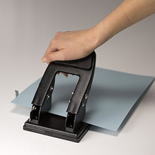 Load image into Gallery viewer, Officemate Heavy Duty 2-Hole Punch, Padded Handle, Black, 50-Sheet Capacity (90082), Model Number: OIC90082