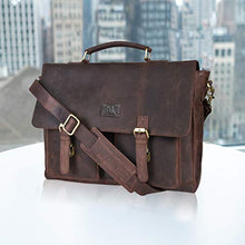 Load image into Gallery viewer, Laptop-Bag for Men and Women-Real Leather Messenger Bag Fits 18-Inch Laptop