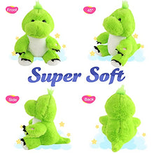 Load image into Gallery viewer, Bstaofy 11'' Light Up Dinosaur Stuffed Animal Glow Green T-Rex LED Plush Toy Soft Adorable Glow in The Dark Gift for Kids Toddlers on Birthday Christmas Holiday
