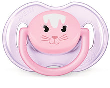 Load image into Gallery viewer, Philips AVENT Soother Animal 2 Piece, Pink/Purple, 0-6 Months