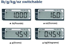 Load image into Gallery viewer, VisionTechShop ACOM PW-200 Digital Portion Control Scale, Lb/Oz/Kg/g Switchable, Low Profile Design, 15lb Capacity, 0.005lb Readability, Single Display, NTEP Legal for Trade Coc #18-060A1