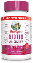 Load image into Gallery viewer, Vegan Biotin Gummy Vitamins for Hair Skin Nails by MaryRuth's