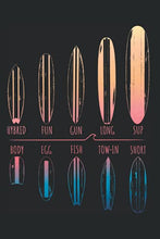 Load image into Gallery viewer, Surfer Portfolio Surfboards: Notebook For Surfer Surfboards Waves Surfing Boy Girl SUP Surf (Ruled Paper, 120 Lined Pages, 6" x 9") Surfboard Notebook For Beach Ocean & Sea Lover