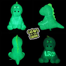 Load image into Gallery viewer, Little Room Naturally Glow in The Dark Dinosaur Stuffed Animal Plush Toy, 14 Inches, Blue (L1000)