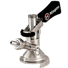 Load image into Gallery viewer, Kegco KC KT1104W-Keg Coupler German Slider A System Ergonomic Lever Handle, Stainless Steel Probe