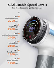 Load image into Gallery viewer, Massage Gun Deep Tissue, Percussion Muscle Massager Gun for Athletes Pain Relief with Upgrade Brushless Motor, 6 Massage Heads