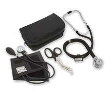 Load image into Gallery viewer, ASATechmed Nurse Starter Kit Stethoscope Blood Pressure Monitor and More - 18 Pieces Total (Black)