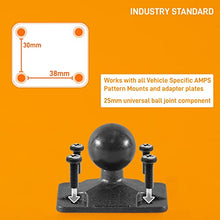 Load image into Gallery viewer, iBOLT TabDock Bizmount AMPs - Heavy Duty Drill Base Mount for All 7" - 10" Tablets ( iPad , Samsung Tab ) for Cars, Desks, Countertops: Great for Commercial Vehicles, Trucks, Schools, and Businesses