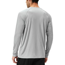 Load image into Gallery viewer, NAVISKIN Men's Sun Protection UPF 50+ UV Outdoor Long Sleeve Shirts Grey Size M