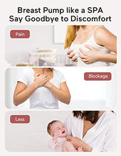 Load image into Gallery viewer, Momcozy S9 Double Wearable Breast Pump, Hands-Free Breast Pump, Portable Electric Breast Pump with 2 Mode & 5 Levels, Painless Breastfeeding Breastpump Can Be Worn in-Bra, 24mm Grey
