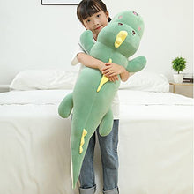 Load image into Gallery viewer, 31.4" Dinosaur Plush Toy Pillow,Cute Dinosaur Stuffed Animals Doll,Soft Lumbar Back Cushion Big Dinosaur Plushies Stuffed Toy Cute Pillows,Great Gift for Kids Birthday,Valentine