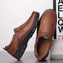 Load image into Gallery viewer, COSIDRAM Mens Loafers Slip on Shoes Casual Comfort Soft Moccasin Daily Flats Driving Walking Shoes Light Brown 10.5