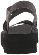 Load image into Gallery viewer, Yellow Box womens Criss Cross Stretch Elastic Lightweight Wedge Sandal, Pewter, 9 US