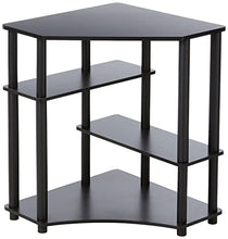 Load image into Gallery viewer, FURINNO Turn-N-Tube Space Saving, Corner Desk, Espresso/Black