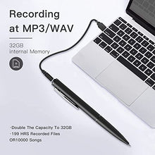 Load image into Gallery viewer, Digital Voice Recorder for Lectures Meetings - Kokuji 32GB Audio Voice Recording Device, Intelligent Noise Reduction, Mini Voice Recorder with Microphone, Portable USB MP3 Playback